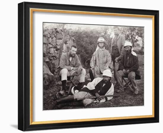 Group of Explorers, Judea District, Palestine, 1867-Corporal Henry Phillips-Framed Photographic Print