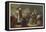 Group of Faithful Christians Pray at a Secret Mass Held During the French Revolution-null-Framed Stretched Canvas