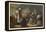 Group of Faithful Christians Pray at a Secret Mass Held During the French Revolution-null-Framed Stretched Canvas