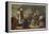 Group of Faithful Christians Pray at a Secret Mass Held During the French Revolution-null-Framed Stretched Canvas