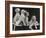 Group of Five Saluki Puppies Owned by Mrs Barrs-Thomas Fall-Framed Photographic Print