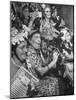 Group of Grandmotherly Residents Playing on Kitchenware Instruments for Friends-Lisa Larsen-Mounted Photographic Print