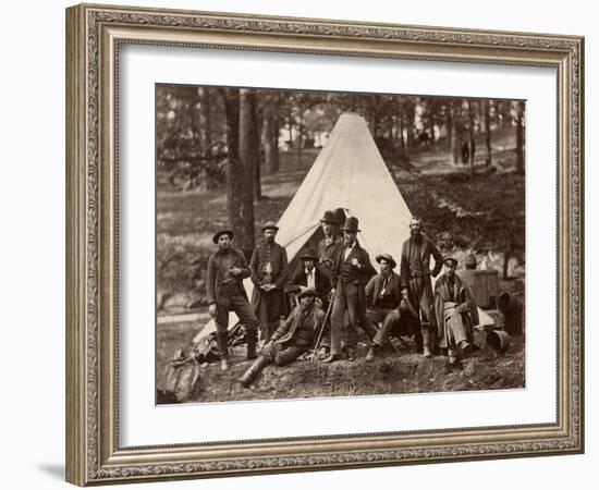 Group of Guides for the Army of the Potomac, 1862 (Albumen Print)-Alexander Gardner-Framed Giclee Print