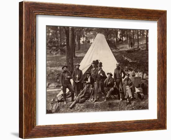 Group of Guides for the Army of the Potomac, 1862 (Albumen Print)-Alexander Gardner-Framed Giclee Print