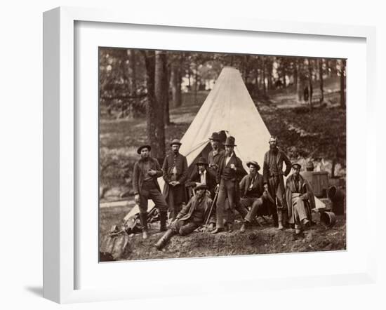 Group of Guides for the Army of the Potomac, 1862 (Albumen Print)-Alexander Gardner-Framed Giclee Print