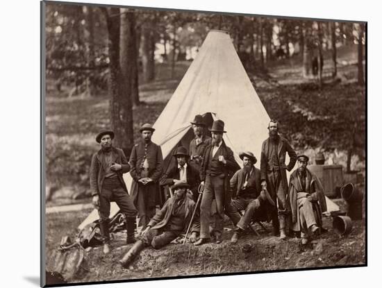 Group of Guides for the Army of the Potomac, 1862 (Albumen Print)-Alexander Gardner-Mounted Giclee Print
