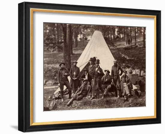 Group of Guides for the Army of the Potomac, 1862 (Albumen Print)-Alexander Gardner-Framed Giclee Print