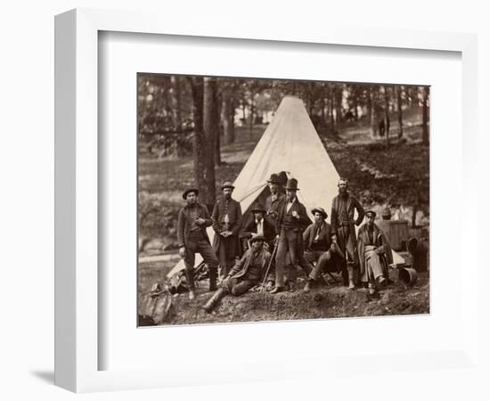 Group of Guides for the Army of the Potomac, 1862 (Albumen Print)-Alexander Gardner-Framed Giclee Print