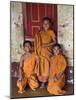 Group of Happy Young Novice Monks at Monastery in Ban-Lo, a Shan Village Outside Kengtung, Myanmar-Nigel Pavitt-Mounted Photographic Print