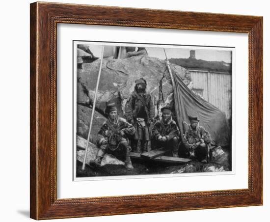 Group of Lapps, Norway, Late 19th Century-John L Stoddard-Framed Giclee Print