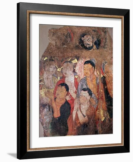 Group of Monks and Bodhisattvas, 9th-10th Century-null-Framed Giclee Print