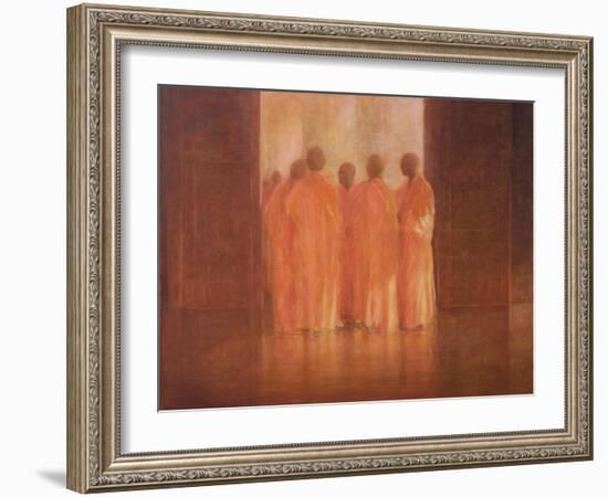 Group of Monks, Vietnam-Lincoln Seligman-Framed Giclee Print