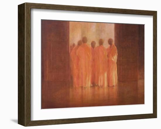 Group of Monks, Vietnam-Lincoln Seligman-Framed Giclee Print