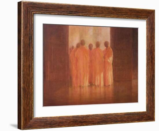 Group of Monks, Vietnam-Lincoln Seligman-Framed Giclee Print