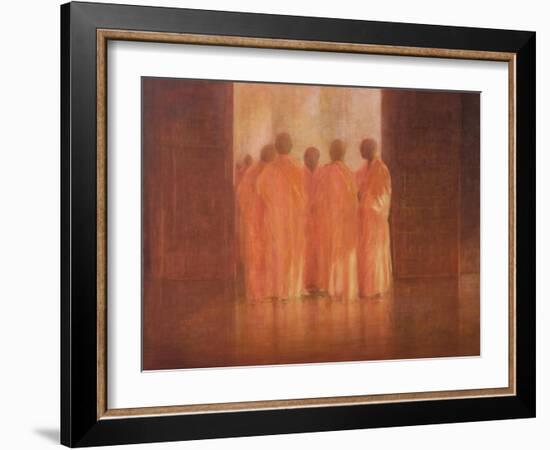 Group of Monks, Vietnam-Lincoln Seligman-Framed Giclee Print