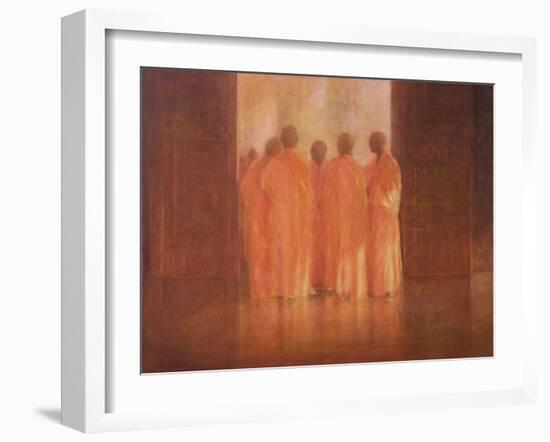 Group of Monks, Vietnam-Lincoln Seligman-Framed Giclee Print