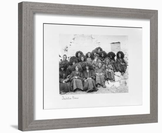 Group of Nuns at the Nunnery of Tatsang, 1903-04-John Claude White-Framed Giclee Print