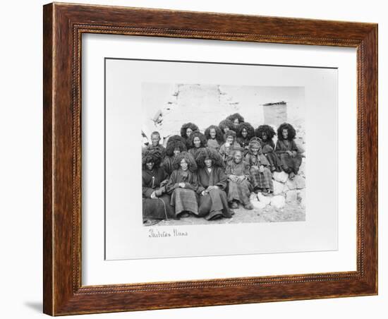 Group of Nuns at the Nunnery of Tatsang, 1903-04-John Claude White-Framed Giclee Print