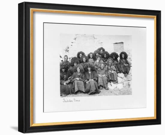 Group of Nuns at the Nunnery of Tatsang, 1903-04-John Claude White-Framed Giclee Print