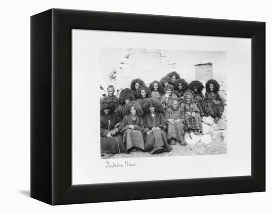 Group of Nuns at the Nunnery of Tatsang, 1903-04-John Claude White-Framed Premier Image Canvas