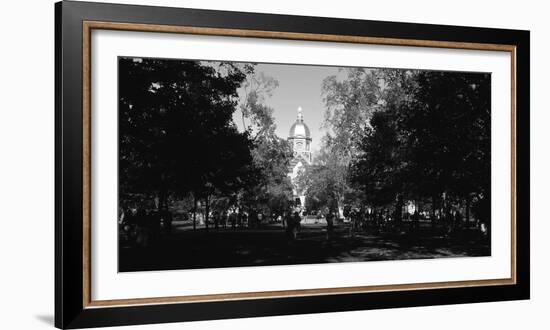 Group of people at a university campus, University of Notre Dame, South Bend, Indiana, USA-null-Framed Photographic Print