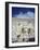 Group of People Praying in Front of a Wall, Western Wall, Jerusalem, Israel-null-Framed Photographic Print