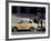 Group of People Talking Beside a Trabant Tour Car, Mitte, Berlin, Germany-Richard Nebesky-Framed Photographic Print