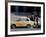 Group of People Talking Beside a Trabant Tour Car, Mitte, Berlin, Germany-Richard Nebesky-Framed Photographic Print