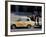 Group of People Talking Beside a Trabant Tour Car, Mitte, Berlin, Germany-Richard Nebesky-Framed Photographic Print