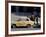 Group of People Talking Beside a Trabant Tour Car, Mitte, Berlin, Germany-Richard Nebesky-Framed Photographic Print