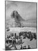 Group of People Visiting the Cheops Pyramids-null-Mounted Photographic Print