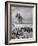 Group of People Visiting the Cheops Pyramids-null-Framed Photographic Print