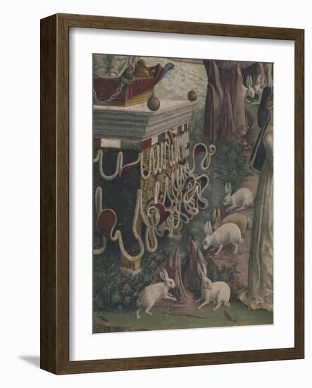 Group of Rabbits, Symbol of Fertility, Detail from Triumph of Venus, Scene from Month of April-Francesco del Cossa-Framed Giclee Print