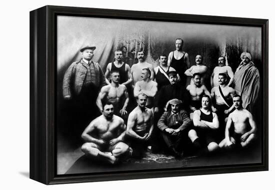 Group of Russian Wrestlers-null-Framed Stretched Canvas