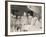 Group of Student Nurses in Theatre Observing a Surgeon Performing an Operation-null-Framed Photographic Print