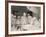 Group of Student Nurses in Theatre Observing a Surgeon Performing an Operation-null-Framed Photographic Print