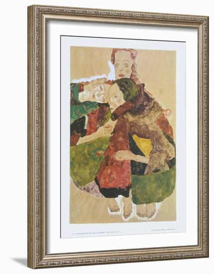 Group of Three Girls, 1911-Egon Schiele-Framed Art Print