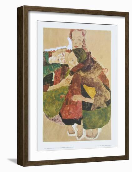 Group of Three Girls, 1911-Egon Schiele-Framed Art Print