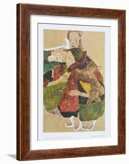 Group of Three Girls, 1911-Egon Schiele-Framed Art Print