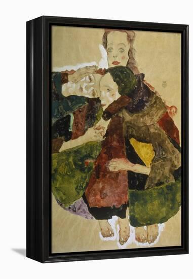 Group of Three Girls, 1911-Egon Schiele-Framed Premier Image Canvas