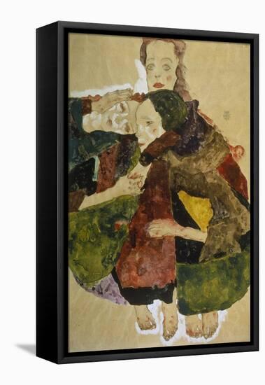 Group of Three Girls, 1911-Egon Schiele-Framed Premier Image Canvas