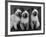 Group of Three Sweet Siamese Kittens Sitting Together-Thomas Fall-Framed Photographic Print