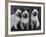 Group of Three Sweet Siamese Kittens Sitting Together-Thomas Fall-Framed Photographic Print