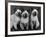 Group of Three Sweet Siamese Kittens Sitting Together-Thomas Fall-Framed Photographic Print