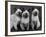 Group of Three Sweet Siamese Kittens Sitting Together-Thomas Fall-Framed Photographic Print