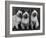 Group of Three Sweet Siamese Kittens Sitting Together-Thomas Fall-Framed Photographic Print