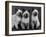 Group of Three Sweet Siamese Kittens Sitting Together-Thomas Fall-Framed Photographic Print