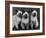 Group of Three Sweet Siamese Kittens Sitting Together-Thomas Fall-Framed Photographic Print