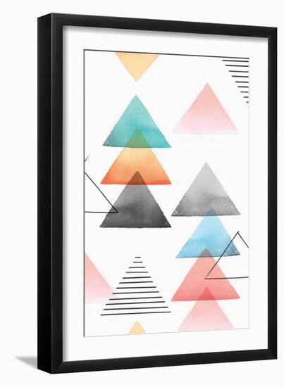Group of Triangles I-Isabelle Z-Framed Art Print