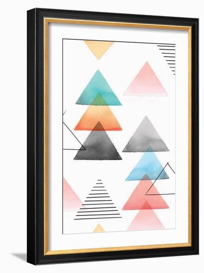 Group of Triangles I-Isabelle Z-Framed Art Print